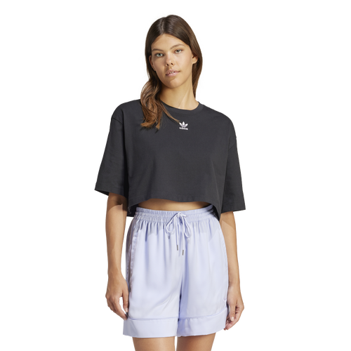 

adidas Womens adidas Essentials Crop Top - Womens Black Size S