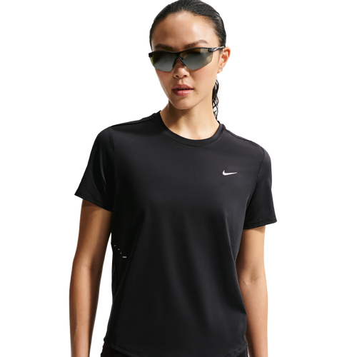 WOMENS - Nike Swift Dri-FIT Standard SS Top - Black/Reflective Silv