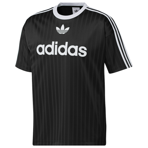 

adidas Originals Mens adidas Originals Adicolor Play Soccer Top - Mens White/Black Size L