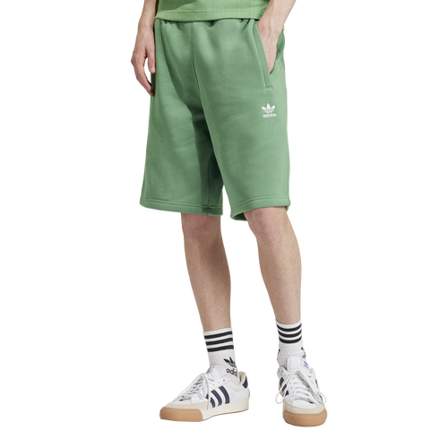 

adidas Originals Mens adidas Originals Essential Fleece Shorts - Mens Preloved Green Size M