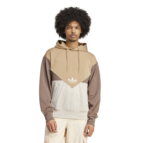 

adidas Originals Mens adidas Originals adicolor Lifestyle Cutline Hoodie - Mens Cardboard/Wonder Beige/Earth Strata Size S