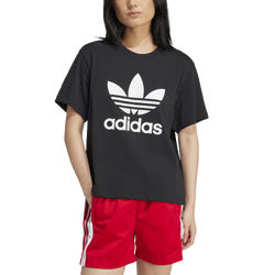 Women's - adidas Originals adicolor Trefoil Boxy T-Shirt - Black