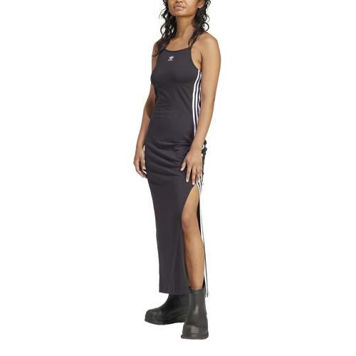  - adidas Originals 3-Stripes Maxi Dress - White/Black
