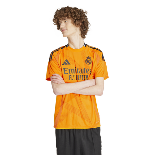 

adidas Mens adidas Real Madrid 24/25 Away Short-Sleeve Jersey - Mens Crew Orange/Crew Orange Size XS