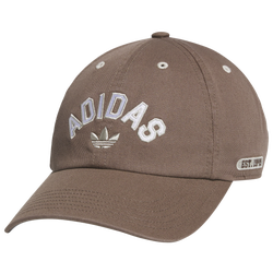 Men's - adidas Originals OG New Prep Relaxed Strapback - White/Brown