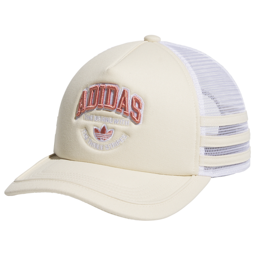 Adidas Originals Rec League Trucker Hat in White Off White Wonder White