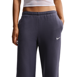 Women's - Nike Studio Fleece STD Wide Leg Pants - Sail/Gridiron