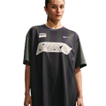 Nike Striped Jersey Mini Dress - Nike Gridiron/White Camo Green