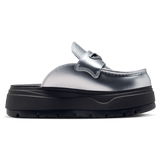 Metallic Silver/Metallic Silver/Shadow Brown