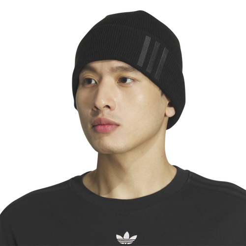 MENS - adidas Originals OG Off Set Knit Beanie - Black