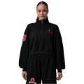 Jordan Brooklyn Fleece FT Qz GFX Crop - Jordan Black/Sail