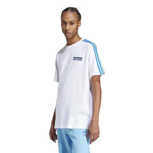 Shop Adidas Originals Mens  Adicolor Adibreak Lifestyle T-shirt In Black/bluebird