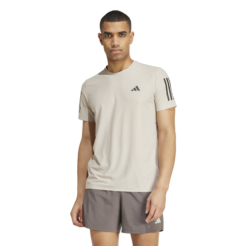 

adidas Mens adidas Own The Run Aeroready Running Short Sleeve T-Shirt - Mens Wonder Beige Size XL