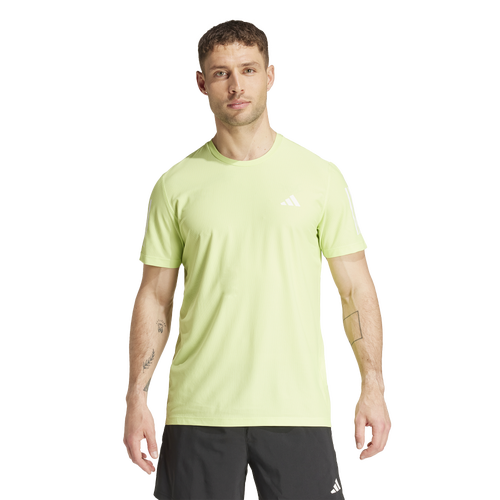 

adidas Mens adidas Own The Run Aeroready Running Short Sleeve T-Shirt - Mens Pulse Lime Size S