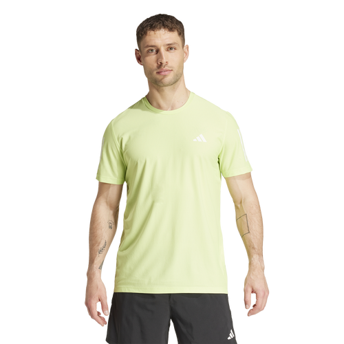 

adidas Mens adidas Own The Run Aeroready Running Short Sleeve T-Shirt - Mens Pulse Lime Size XXL