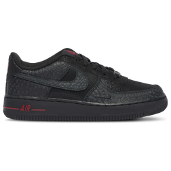 Boys' Grade School - Nike Air Force 1 Low - Black/Grey/Red