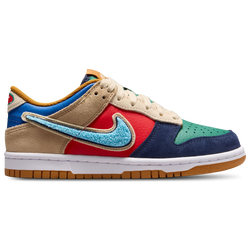Boys' Grade School - Nike Dunk Low - Blue/Red