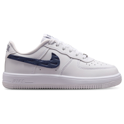 Girls' Preschool - Nike Air Force 1 Low - White/Navy