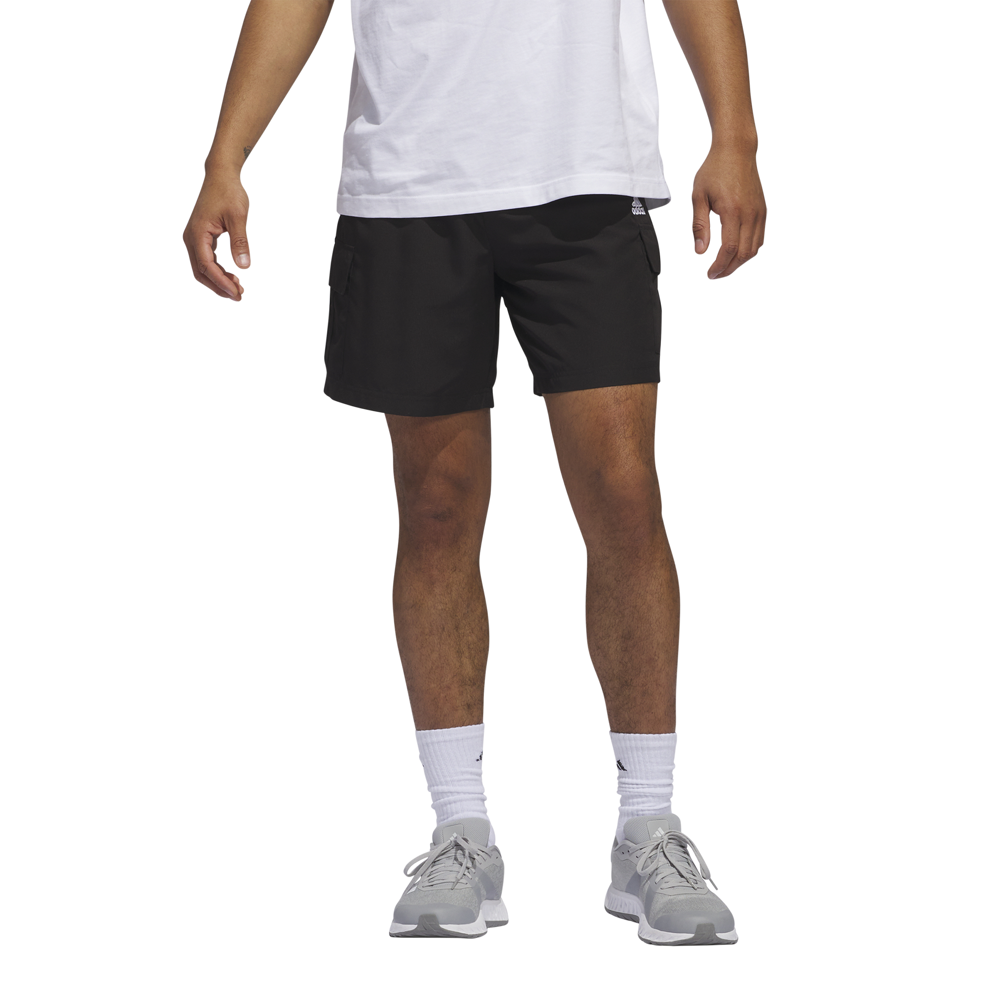 ★adidas originals★W ESS WOVEN HIGH WAIST SHORTS★追跡可 adidas Originals Essentials Woven High-Waist Cargo Shorts in