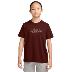 Boys' Grade School - Nike NSW Club Mystic Dates T-Shirt - Brown/Tan