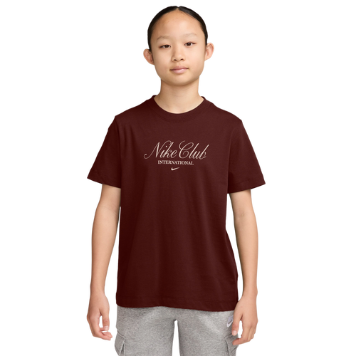 Boys Nike NSW Club Mystic Dates T-Shirt - Boys' Grade School Brown/Tan Size L