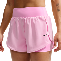 Women's - Nike Pro Dri-FIT Sculpt 2N1 3In High-Rise Short - Black/Pink Rise
