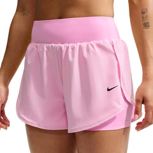  - Nike Pro Dri-FIT Sculpt 2N1 3In High-Rise Short - Black/Pink Rise
