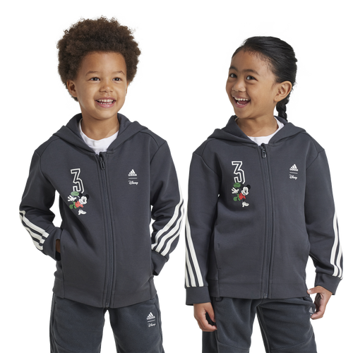 

adidas Boys adidas Disney x Mickey Mouse Track Top - Boys' Preschool Carbon/Off White Size XS