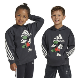 Boys' Preschool - adidas Disney Mickey Mouse Sweatshirt - Carbon/Bright Red/Off White