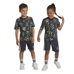 Boys' Preschool - adidas Disney Mickey Mouse T-Shirt and Shorts Set - Carbon/Multicolor