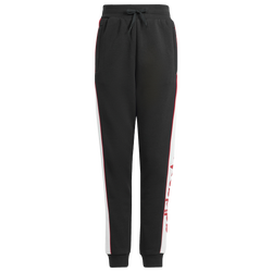 Boys' Grade School - adidas Originals NY Fleece Pants - Black/White/Red