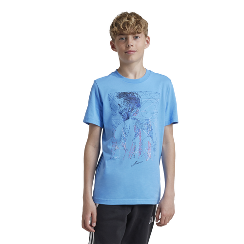 

Boys Preschool adidas adidas Messi Graphic T-Shirt - Boys' Preschool Blue Burst Size 5T