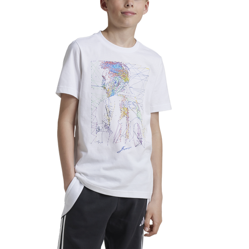 

Boys Preschool adidas adidas Messi Graphic T-Shirt - Boys' Preschool White Size 5T