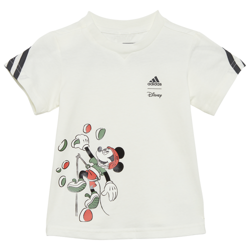 

Boys adidas adidas Disney Mickey Mouse T-Shirt - Boys' Toddler Carbon/Bright Red/Off White Size 18MO