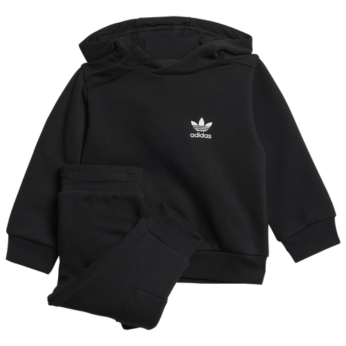 

adidas Originals Boys adidas Originals Trefoil Essentials Hoodie and Joggers Set - Boys' Toddler Black Size 2T