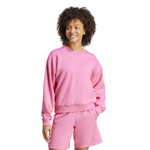 Adidas Originals Womens Adidas All Szn Fleece Loose Sweatshirt In Pink