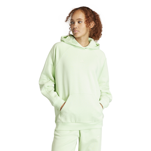 Shop Adidas Originals Womens Adidas All Szn Fleece Boyfriend Hoodie In Semi Green Spark