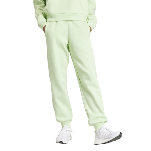 

adidas Womens adidas ALL SZN Fleece Loose Pants - Womens Semi Green Spark Size S