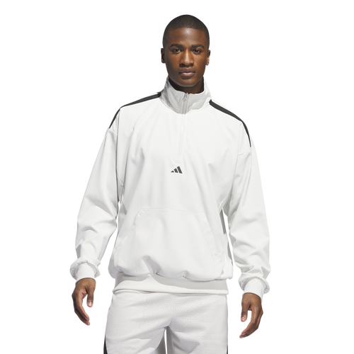 

adidas Mens adidas Select 1/4 Basketball Hoodie - Mens Black/Orbit Grey Size L