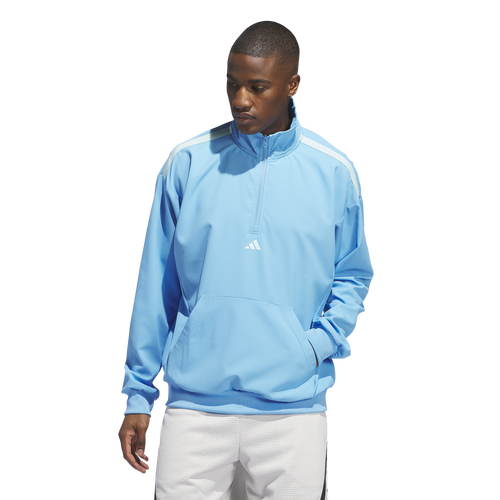 

adidas Mens adidas Select 1/4 Basketball Hoodie - Mens Semi Blue Burst/Semi Flash Aqua Size M