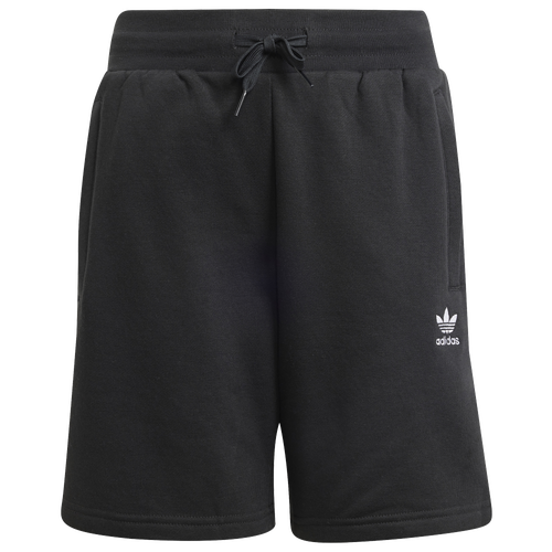 Adidas Kids Fleece Trefoil Shorts Large Black