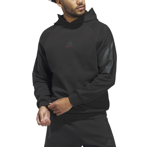 

adidas Mens adidas Basketball Spacer Hoodie - Mens Black Size XXL