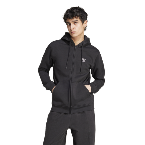 

adidas Originals Mens adidas Originals ESS Full-Zip Hoodie - Mens Black/Black Size S