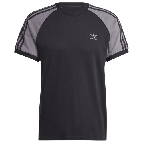 

adidas Originals Mens adidas Originals CB SST 3 Stripe T-Shirt - Mens Black/Grey Four Size XL