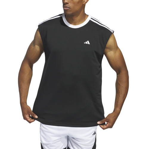 

adidas Mens adidas All-World Basketball Tank - Mens Black/White Size L