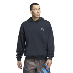 Men's - adidas Originals Anthony Edwards Foundation Hoodie - Blue/Blue/Blue/Blue/Blue/Blue/Blue/Blue/Blue