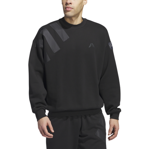★adidas★ Anthony Edwards Sweatshirt Black IW8060 adidas Anthony Edwards Foundation Crew | Champs Sports