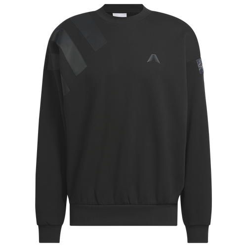★adidas★ Anthony Edwards Sweatshirt Black IW8060 adidas Anthony Edwards Foundation Crew | Champs Sports
