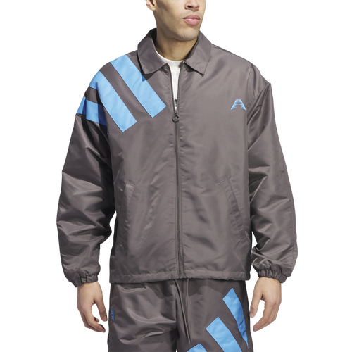 MENS - adidas Originals Anthony Edwards Coach Lifestyle Jacket - Charcoal