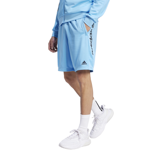 

adidas Mens adidas Tiro Wordmark Shorts - Mens Black/Semi Blue Size XL